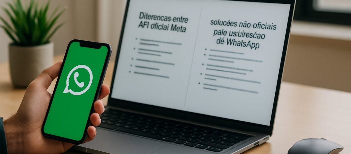 Diferenças entre API Oficial Meta e soluções não oficiais para automação de WhatsApp Diferenças entre API Oficial Meta e soluções não oficiais para automação de WhatsApp